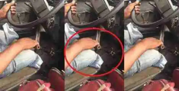 Disabled driver spotted driving a danfo in Lagos (Photo)